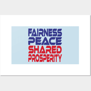 #OurPatriotism: Fairness, Peace, Shared Prosperity by André Robinson Posters and Art